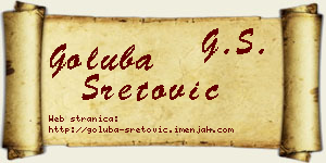 Goluba Sretović vizit kartica